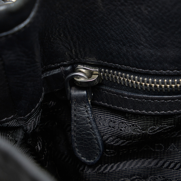 PRADA Soft Calf Side Pocket Shoulder Bag - Picture 8 of 9